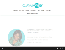 Tablet Screenshot of claranartey.com